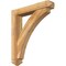 Ekena Millwork Thorton Arts and Crafts Rough Sawn Bracket w/ Offset Brace, Western Red Cedar, 6"W x 32"D x 36"H BKT0604X32X36THR03RWR - alternate 1